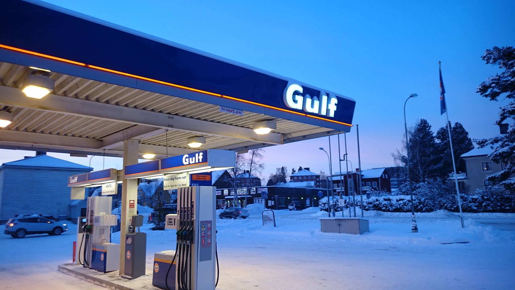 Utrustningen på plats i Ånge